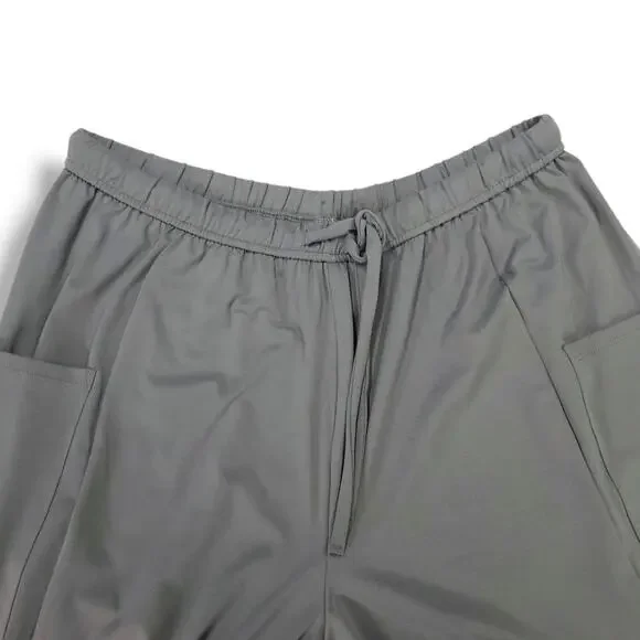 Halara Play It My Way Wide Leg Cargo Pocket Drawstring Athleisure Pants Gray L - Picture 4 of 7